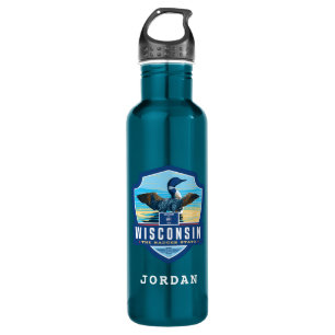 State Pride Wisconsin Stainless Steel Water Bottle