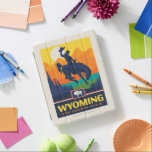State Pride | Wyoming iPad Smart Cover<br><div class="desc">Anderson Design Group is an award-winning illustration and design firm in Nashville,  Tennessee. Founder Joel Anderson directs a team of talented artists to create original poster art that looks like classic vintage advertising prints from the 1920s to the 1960s.</div>