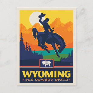 State Pride   Wyoming Postcard
