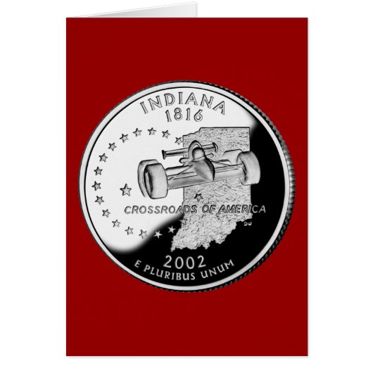 State Quarter of Indiana Reverse Side Faux Cards (Front)