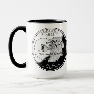 State Quarter of Indiana Reverse Side Faux Mug