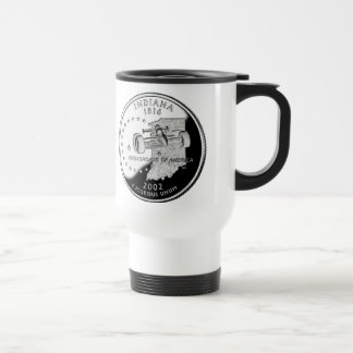 State Quarter of Indiana Reverse Side Faux Travel Mug