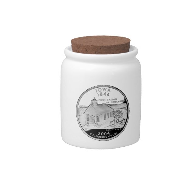 State Quarter of Iowa Reverse Side Faux Candy Jar (Front)
