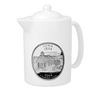State Quarter of Iowa Reverse Side Faux Teapot