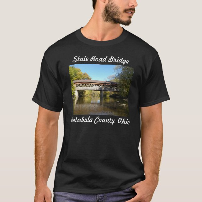 State Rd Bridge Ashtabula County Ohio T-Shirt (Front)