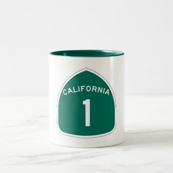 State Route 1  California  Usa Two-tone Coffee Mug by worldofsigns at Zazzle