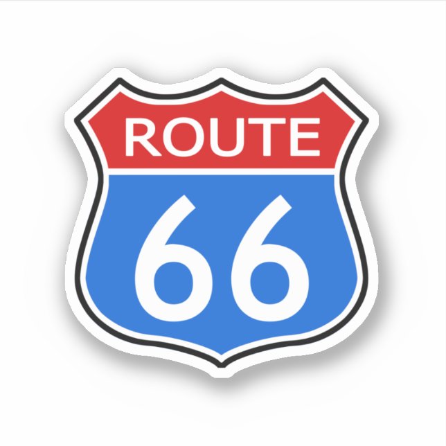 State Route 66 Travel Sticker (Front)