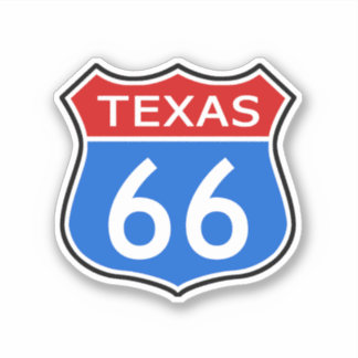 State Route 66 Travel Texas Sticker