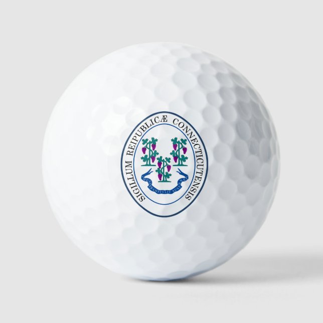 State seal of Connecticut, USA Golf Balls (Front)