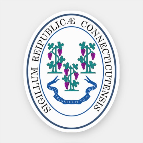 State seal of Connecticut USA Sticker