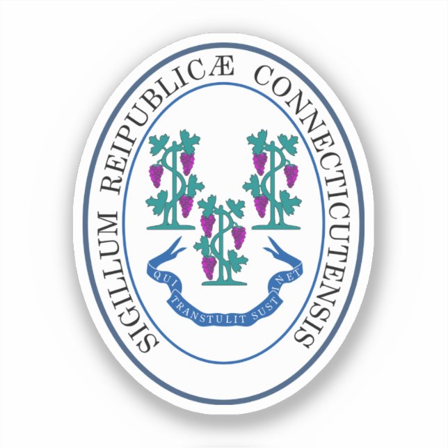 State seal of Connecticut, USA Sticker (Front)