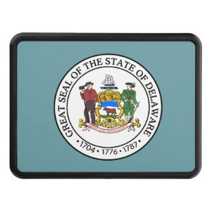 State Seal of Delaware Hitch Cover