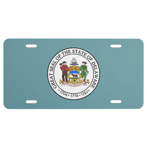 State Seal of Delaware License Plate