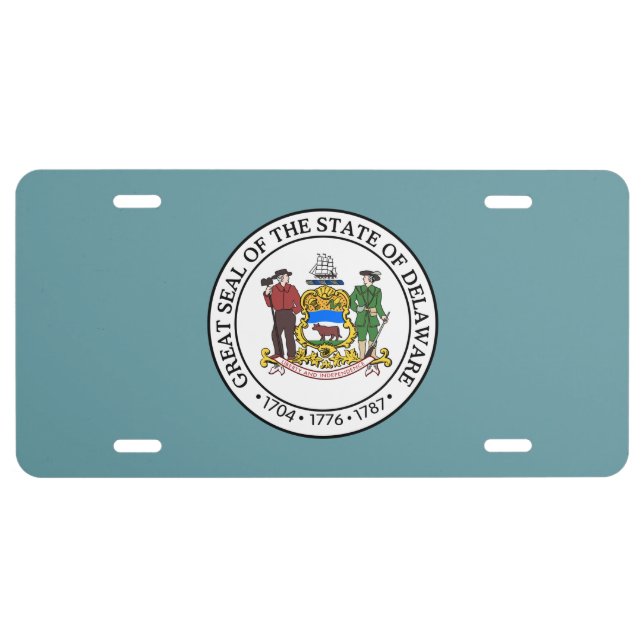 State Seal of Delaware License Plate (Front)