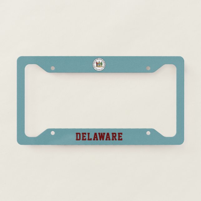 State Seal of Delaware License Plate Frame (Front)