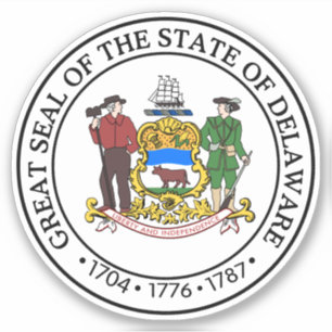 State Seal of Delaware Sticker