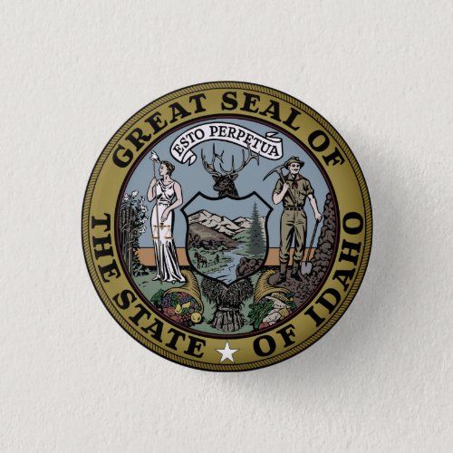 State Seal of Idaho Button