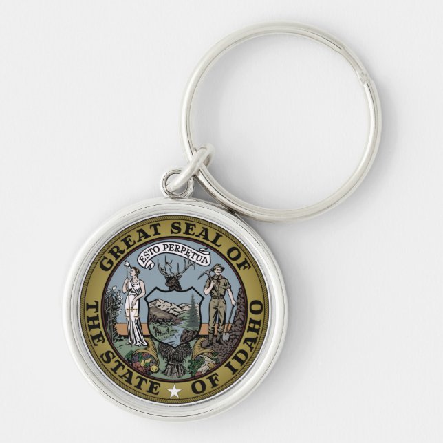State Seal of Idaho Keychain (Front)