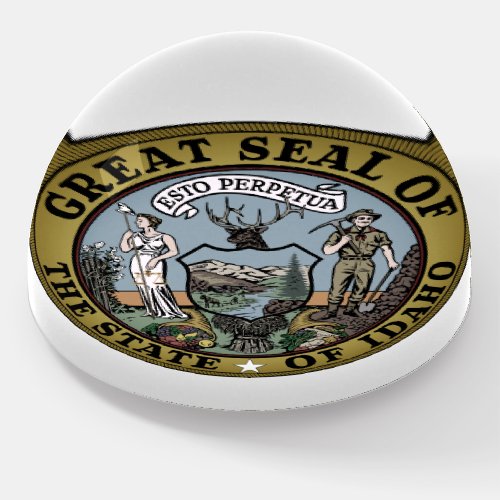 State Seal of Idaho Paperweight