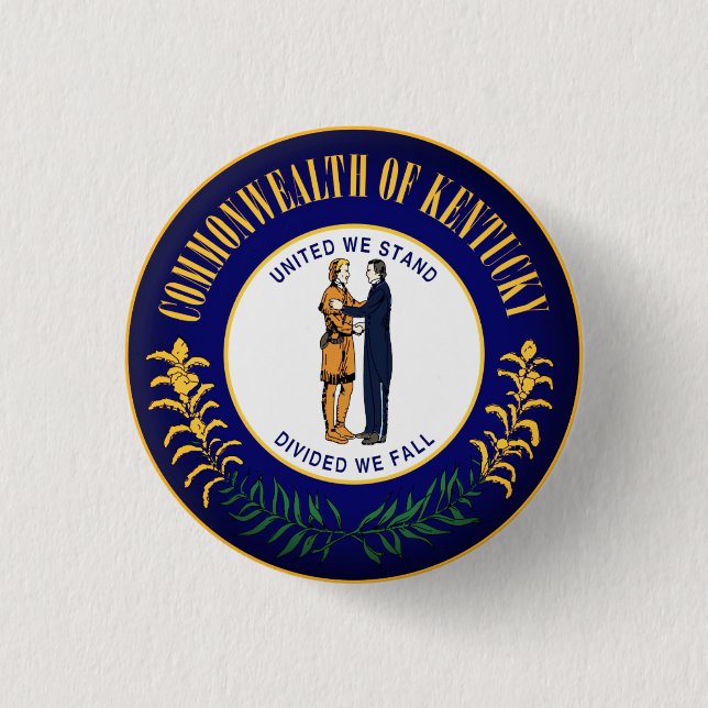 State Seal of Kentucky Button (Front)