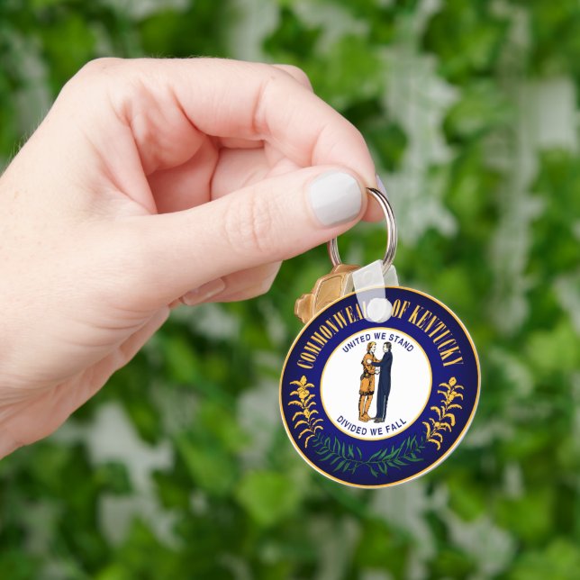 State Seal of Kentucky Keychain (Hand)