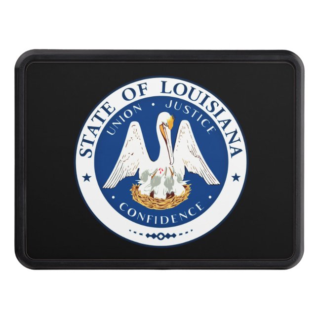 State Seal of Louisiana Hitch Cover (Front)