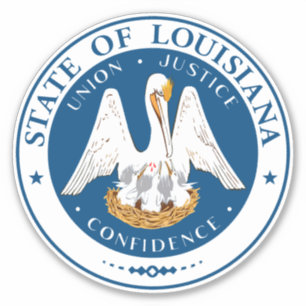 State Seal of Louisiana Sticker