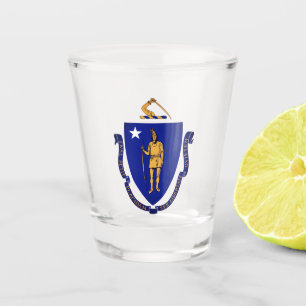 State Seal of Massachusetts Shot Glass
