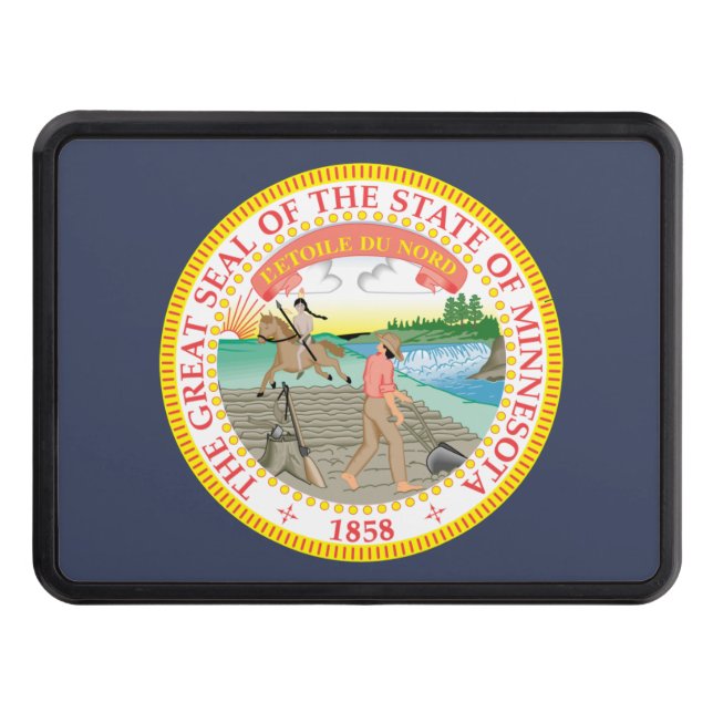 State Seal of Minnesota Hitch Cover (Front)