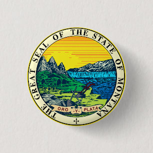 State Seal of Montana (USA) Button