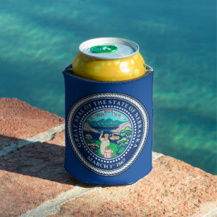 State Seal of Nebraska Can Cooler