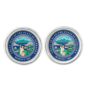 State Seal of Nebraska Cufflinks