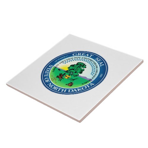 State seal of North Dakota Ceramic Tile