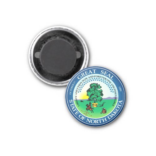 State seal of North Dakota Magnet
