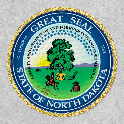 State seal of North Dakota Patch