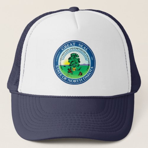 State seal of North Dakota Trucker Hat