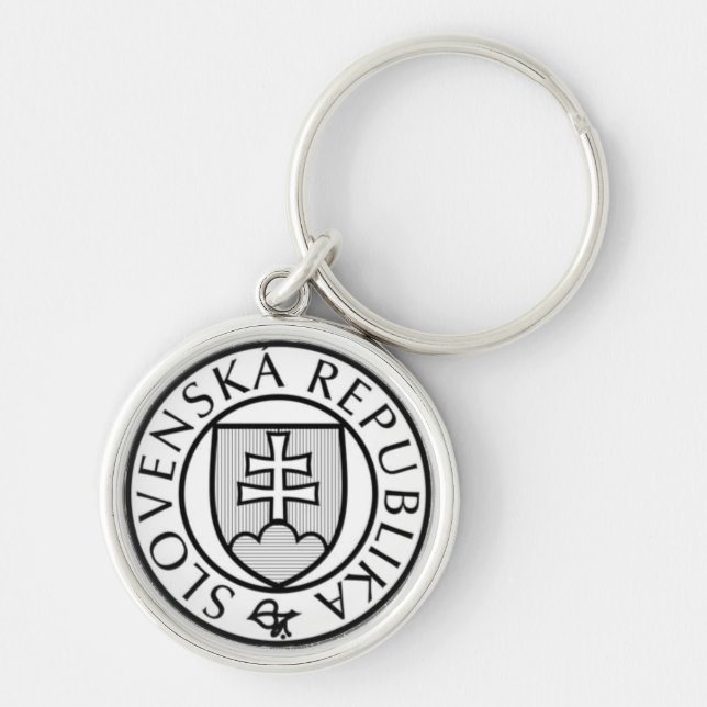 State Seal of Slovakia Keychain (Front)