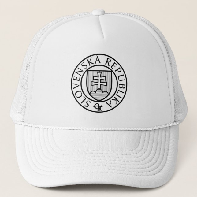 State Seal of Slovakia Trucker Hat (Front)