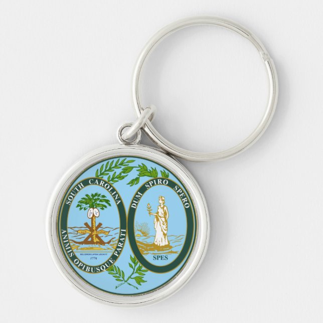 State Seal of South Carolina Keychain (Front)