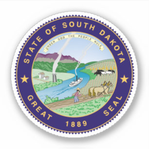 State Seal of South Dakota Sticker