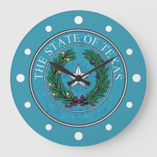STATE SEAL OF TEXAS LARGE CLOCK