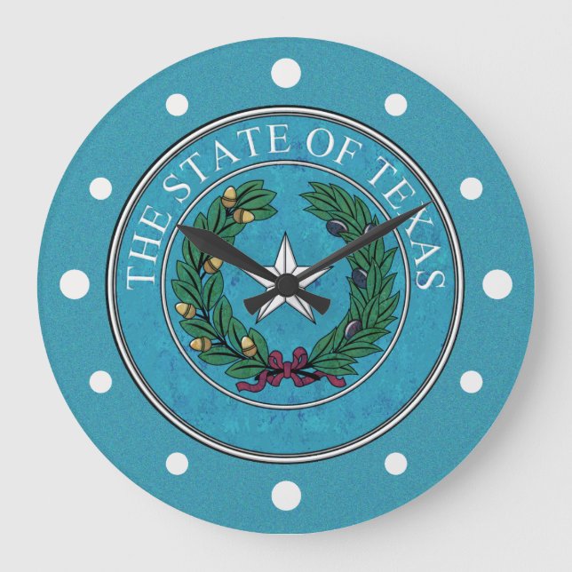 STATE SEAL OF TEXAS LARGE CLOCK (Front)