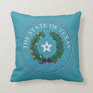 STATE SEAL OF TEXAS THROW PILLOW