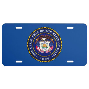 State Seal of Utah License Plate