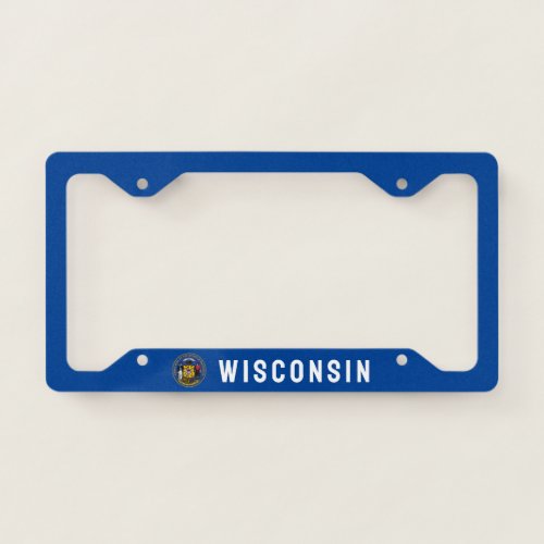 State Seal of Wisconsin License Plate Frame
