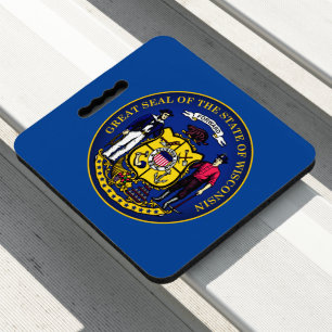 State Seal of Wisconsin Seat Cushion