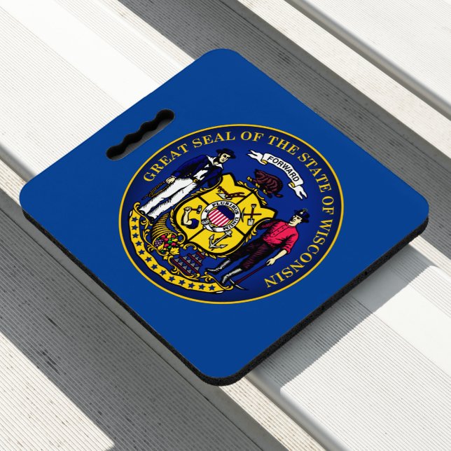 State Seal of Wisconsin Seat Cushion (In Situ)