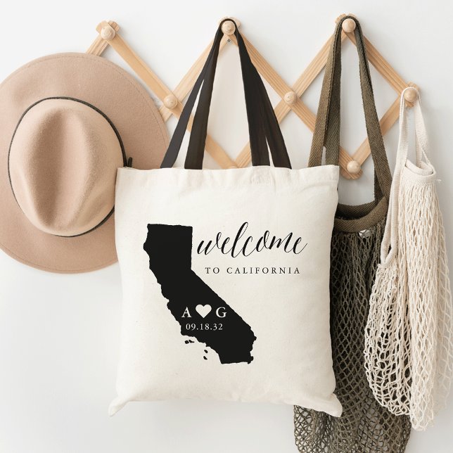 State Silhouette Wedding Welcome Tote | California Bag (Creator Uploaded)