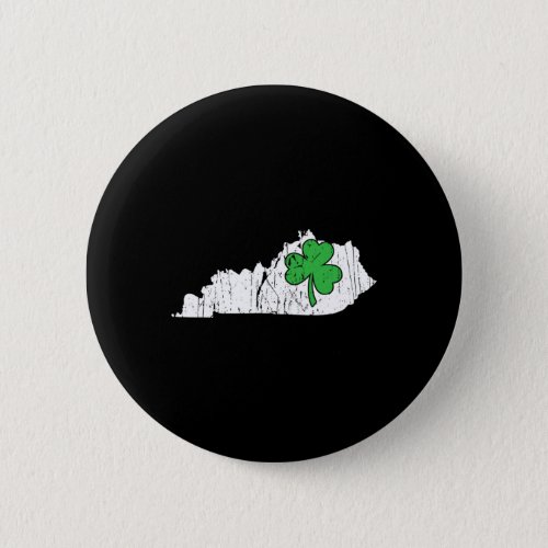 State St Patricks Day Kentucky Green Shamrock  Button