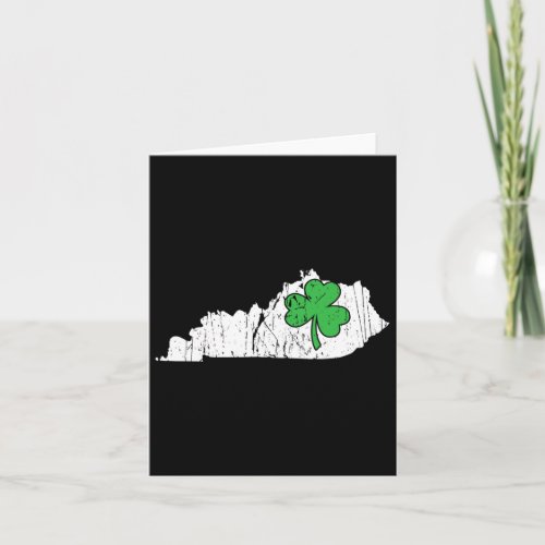 State St Patricks Day Kentucky Green Shamrock  Card